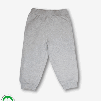 Boys Grey color pants with elastic waistband